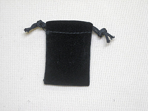 Deluxe Black Velvet Drawstring Pouches