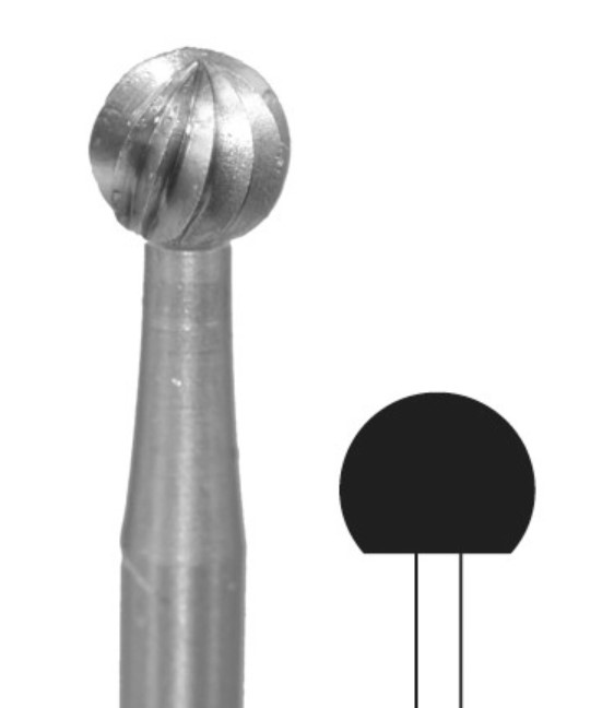 Ball steel bur